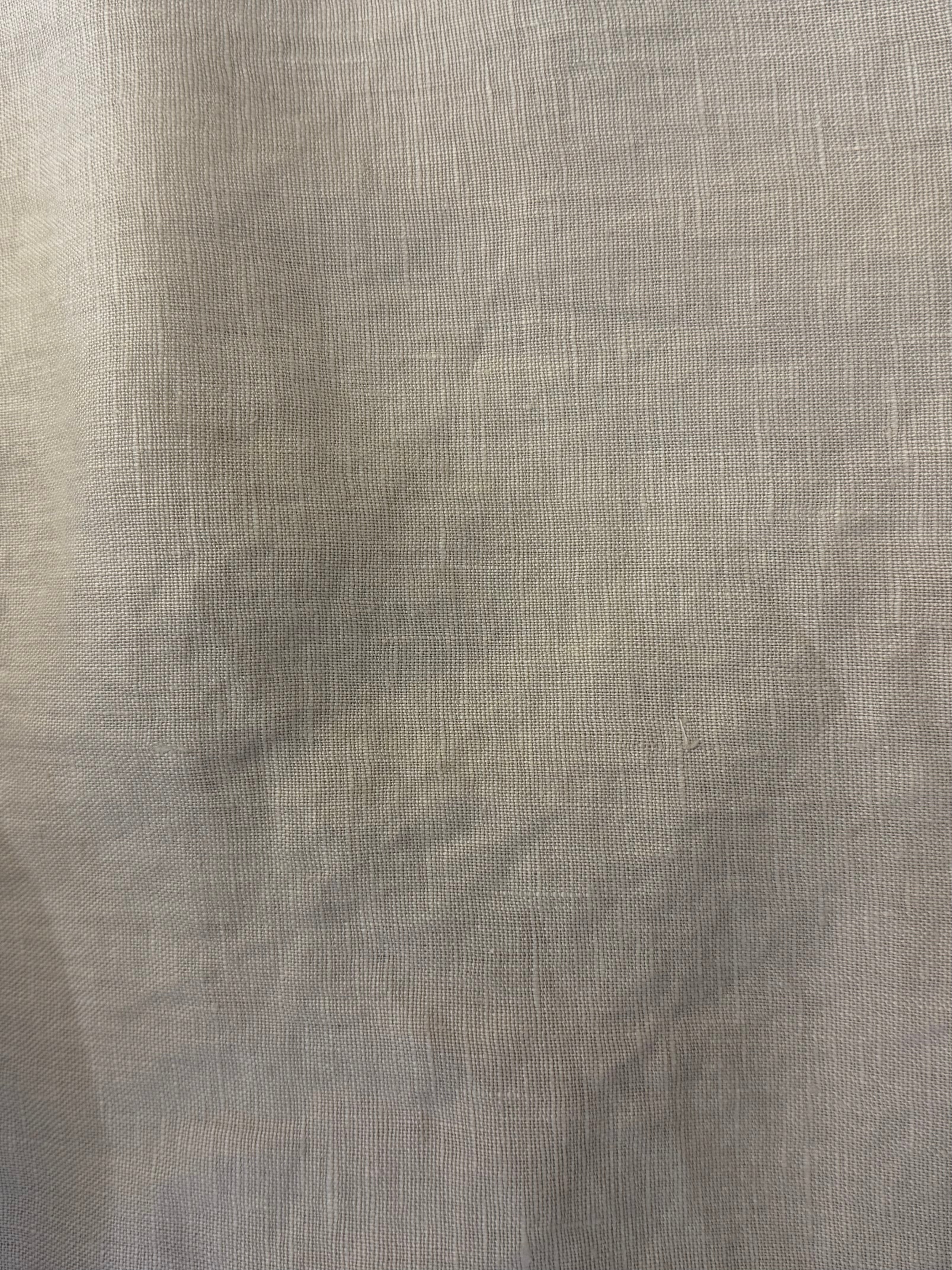 Antique Pearl fabric swatch:  deadstock linen fabric swatch — Ranfurly top colourway, Lohi Linen Central Otago"