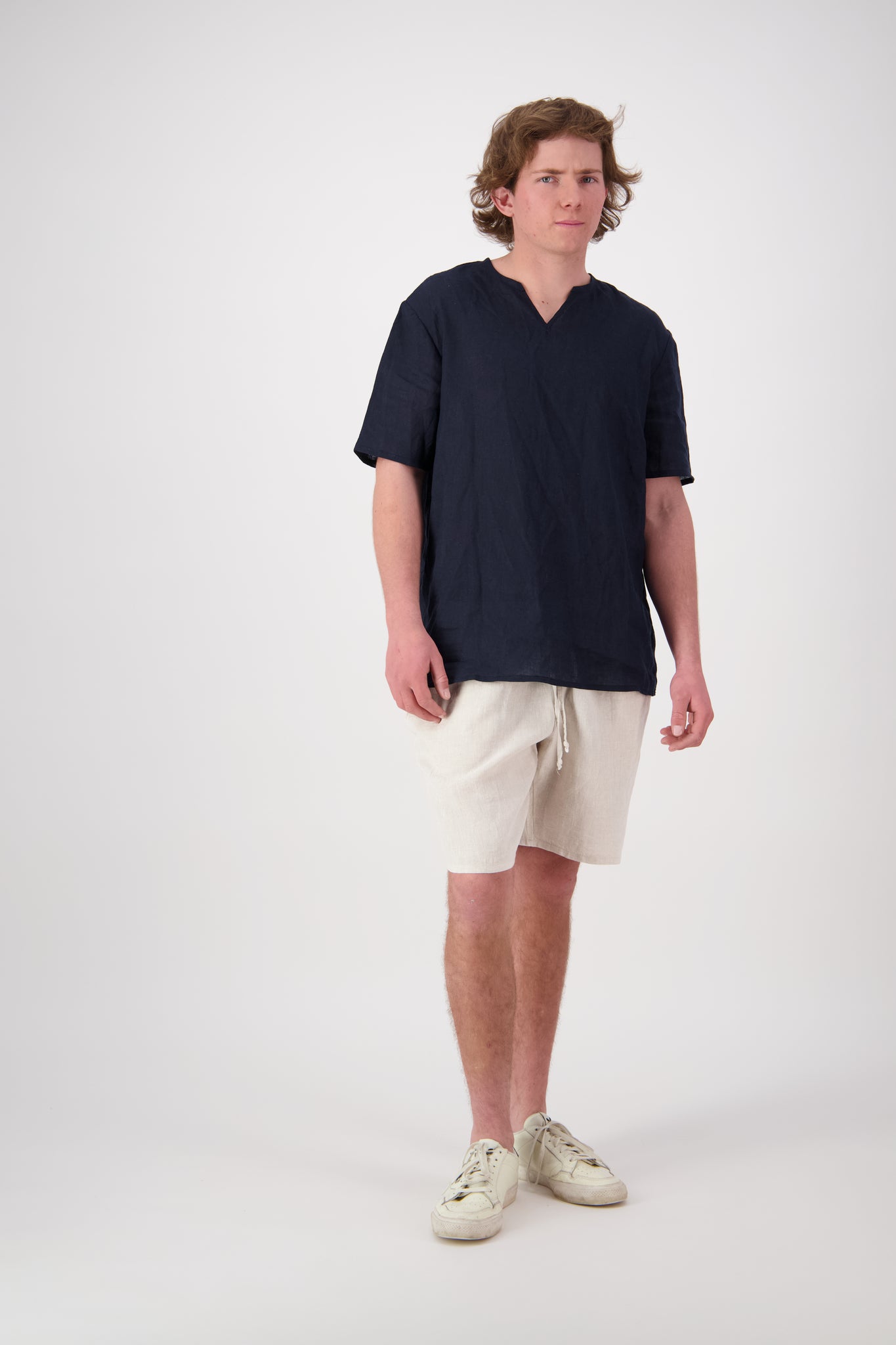 St Bathans Linen top Mens